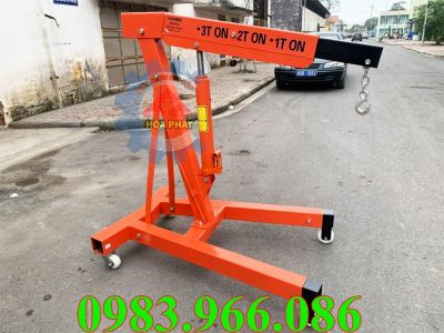 Cẩu móc động cơ 3 tấn gấp gọn